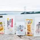 倉敷/下津井・のんべい5品（たこちく、たこ玉、味付のり、串酢だこ、味付けけやわらか真だこチーズ）3歳のお子様も大好きなんですよ。